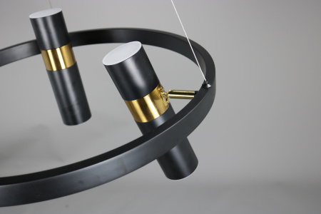 Люстра потолочная черня D50см