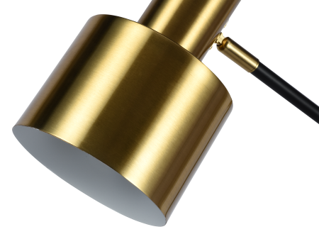 Настольная лампа латунь беспроводная зарядка 55см