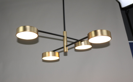 Люстра потолочная черня LED 40Вт 70см