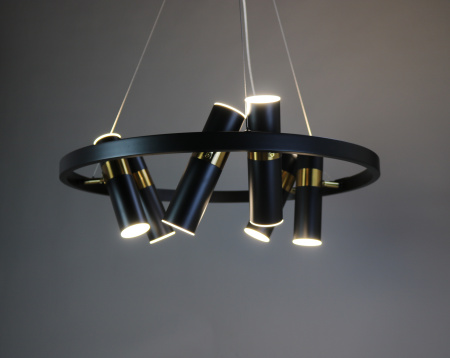 Люстра потолочная черня D65см