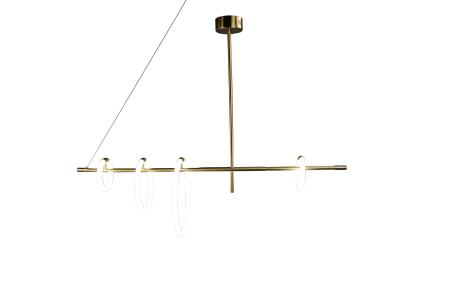 Подвесной светильник латунь LED 55Вт 120см