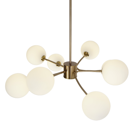 Люстра потолочная на штанге латунь D70см