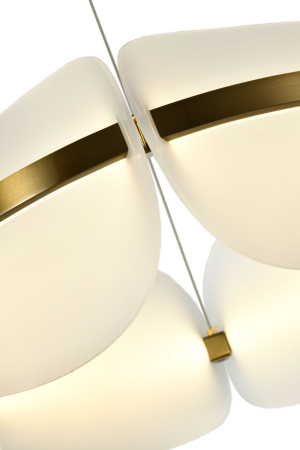 Люстра потолочная латунь LED 30Вт D60см