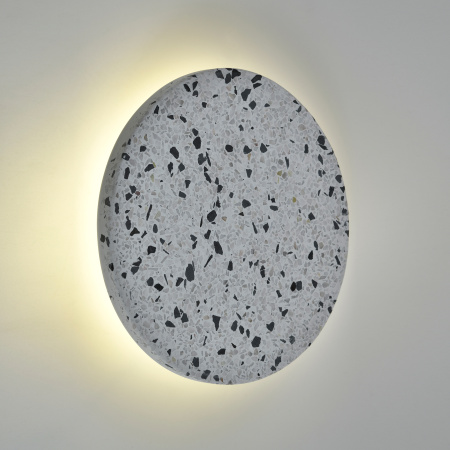Светильник настенный из камня белый LED 3Вт D15см