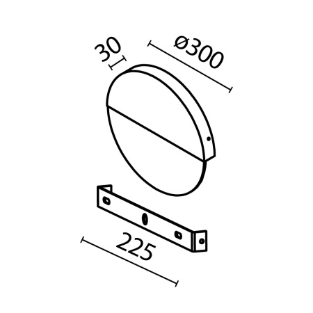 Настенный светильник (бра) Maytoni MOD320WL-L6BS3K1