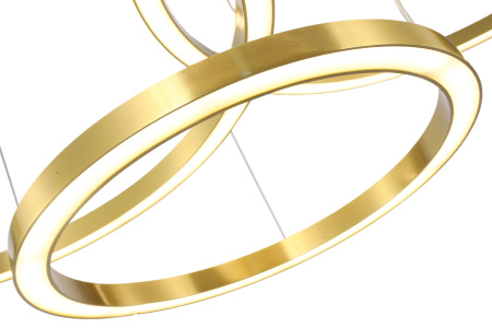 Люстра подвесная латунь LED 114Вт D40+60+80см