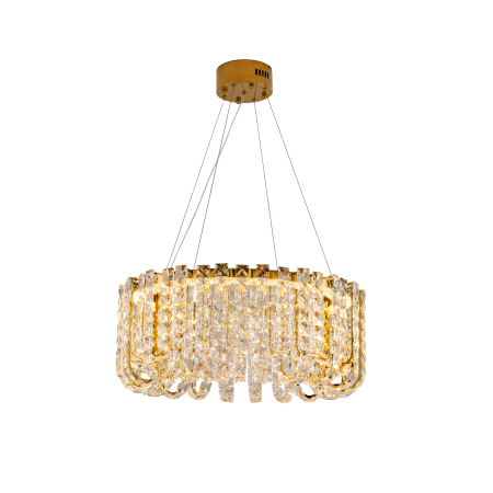 Хрутсальная люстра золото LED 40Вт D60см