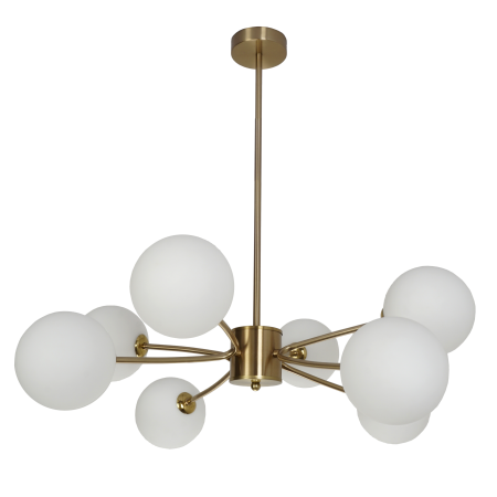 Люстра потолочная на штанге латунь D70см