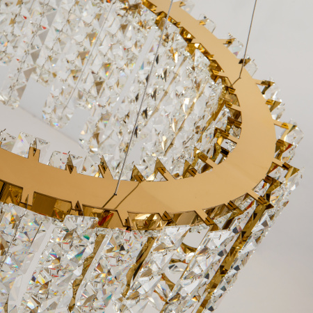 Хрутсальная люстра золото LED 40Вт D60см