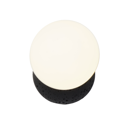 Бра из горного камня черное D10см