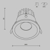 Встраиваемый светильник Technical DL034-L12W4K-D-W