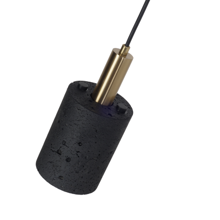 Светильник потолочный черный D10см