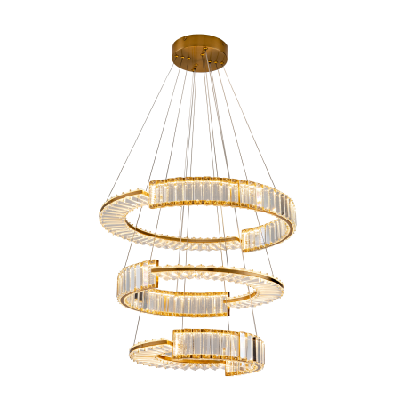 Люстра латунь LED 100Вт D60см