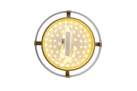 Потолочный светильник золото LED 72+15Вт D50см