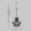 Подвесной светильник Maytoni MOD465PL-L12BK3