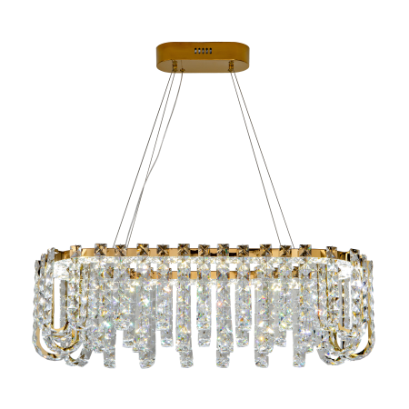 Хрустальная люстра золото LED 30Вт D85см