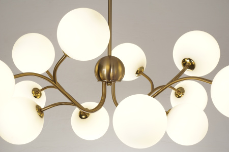 Люстра потолочная на штанге латунь D85см