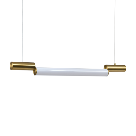 Светильник потолочный латунь LED 32Вт 80см