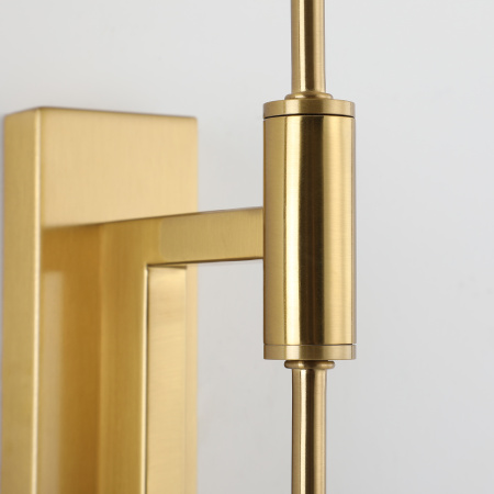 Бра с тканевым абажуром латунь 47см