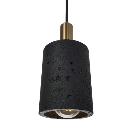 Светильник потолочный черный D10см