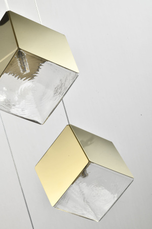 Люстра в скандинавском стиле золото 35см