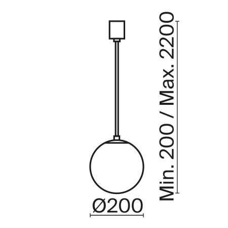 Подвесной светильник Maytoni P039PL-5W3K-20-B