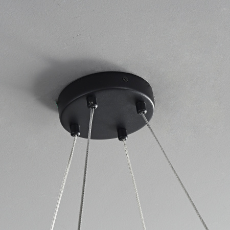 Люстра потолочная черня D80см