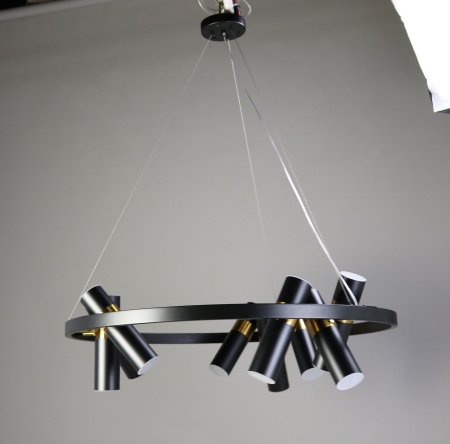 Люстра потолочная черня D80см