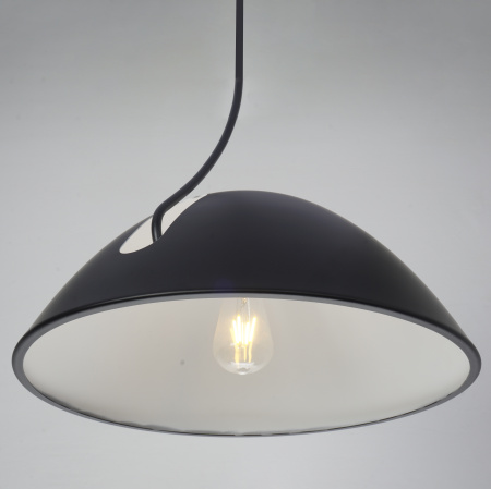 Светильник потолочный черный D49см