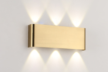 Светильник настенный латунь LED 6Вт 30см