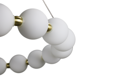 Люстра потолочная латунь LED 80Вт D64см