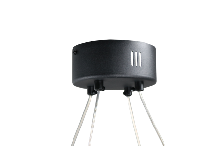 Светодиодная люстра черная LED 50Вт 65см