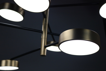 Люстра потолочная черня LED 80Вт 85см