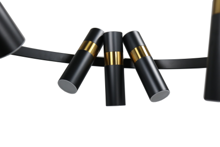 Люстра потолочная черня D80см