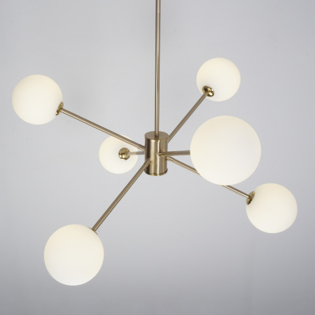 Люстра потолочная на штанге латунь D70см