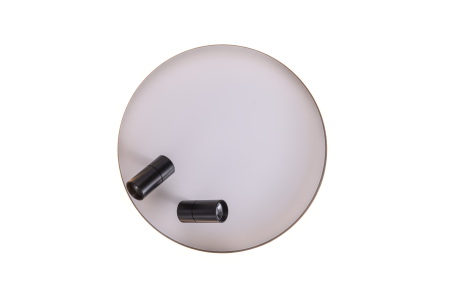 Потолочный светильник черный LED 30Вт+10Вт D50см