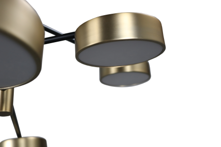 Люстра потолочная черня LED 80Вт 85см