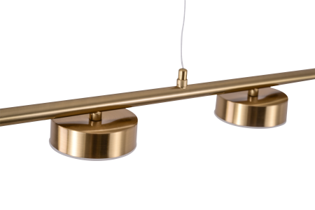 Люстра потолочная латунь LED 65Вт 118см