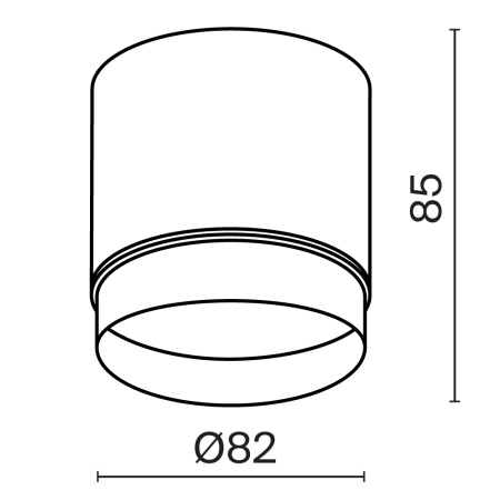Потолочный светильник Technical C088CL-GX53-W