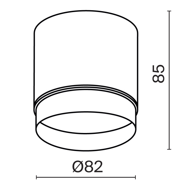 Потолочный светильник Technical C088CL-GX53-W