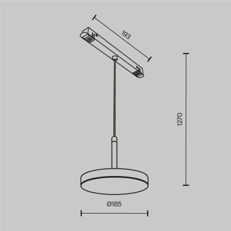 Трековый светильник Technical TR123-2-15W3K-B