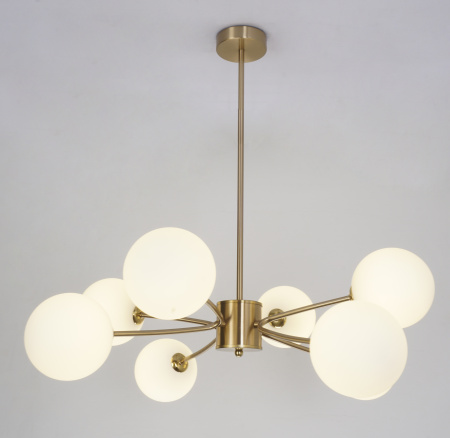 Люстра потолочная на штанге латунь D70см