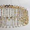 Хрустальная люстра золото LED 60Вт D80см