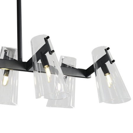 Люстра потолочная черня 101см