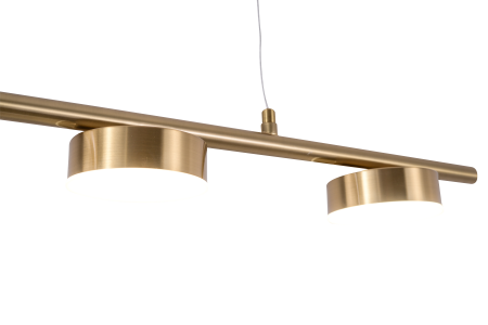 Люстра потолочная латунь LED 65Вт 118см