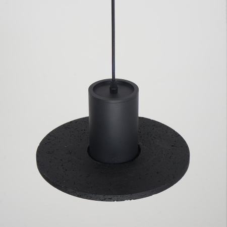 Светильник потолочный черный D28см