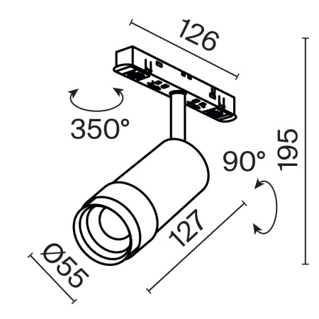Трековый светильник Technical TR211-1-12W3K-Z-W