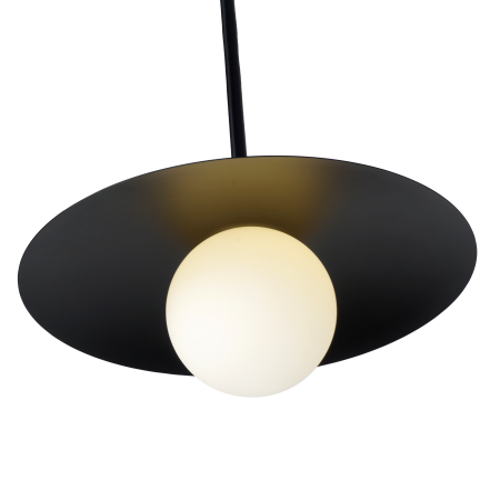 Светильник потолочный черный D40см