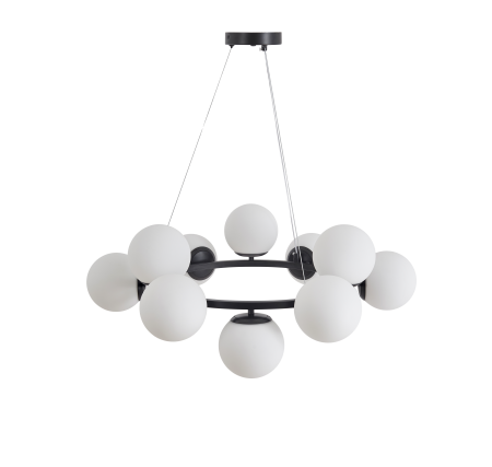 Люстра черня D72см