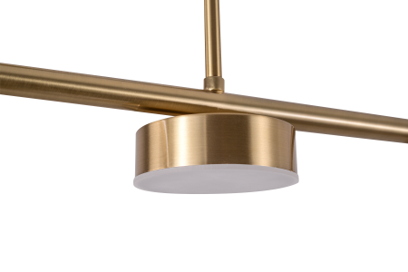 Люстра потолочная латунь LED 65Вт 118см